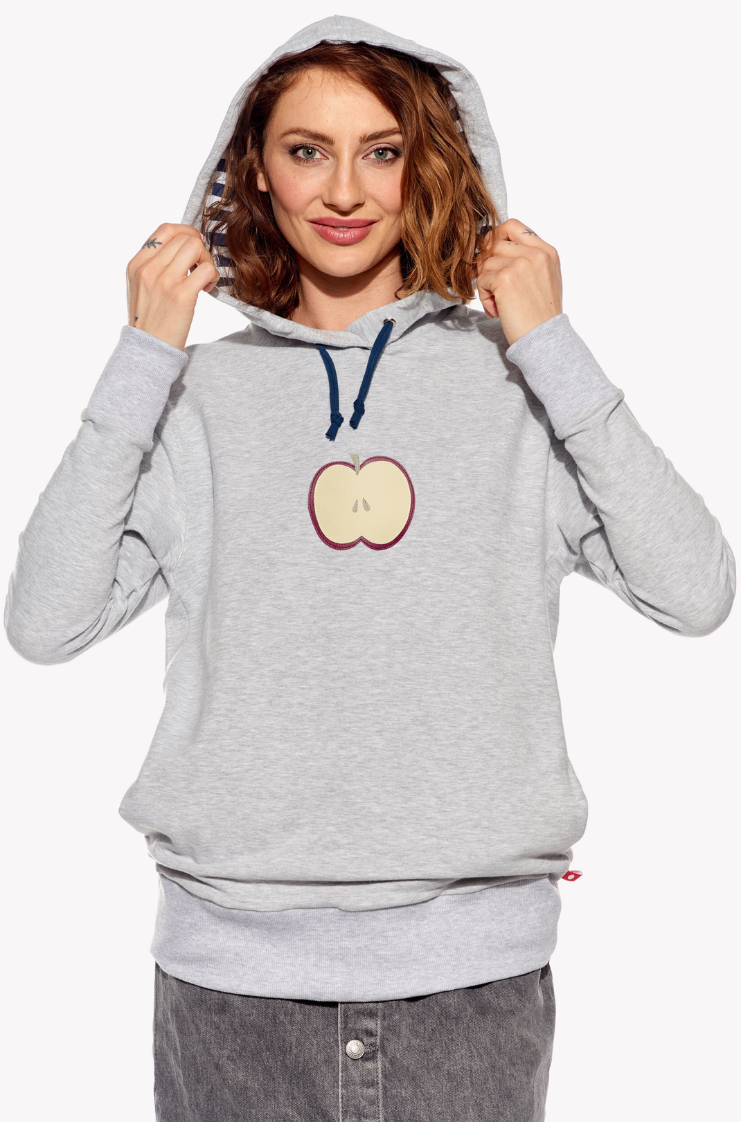 Hoodie with apple