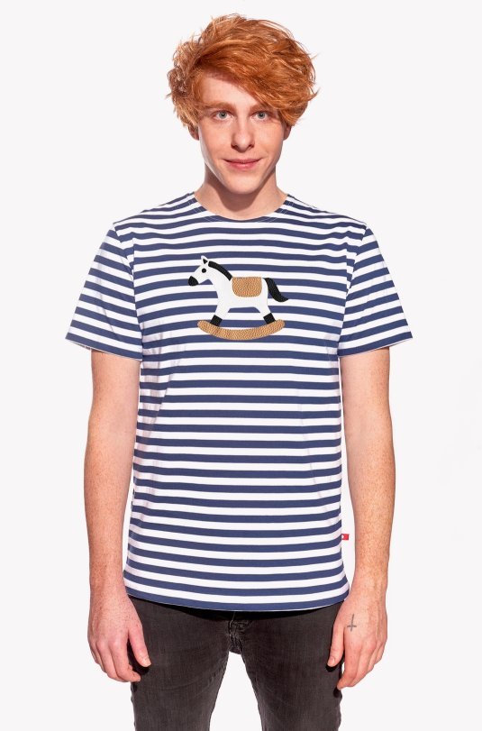 Shirt with rocking horse