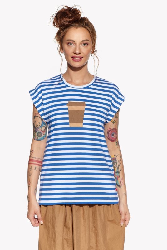 Shirt with coffee