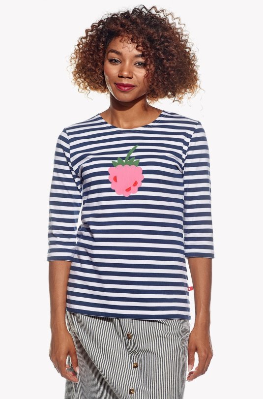 Shirt with raspberry