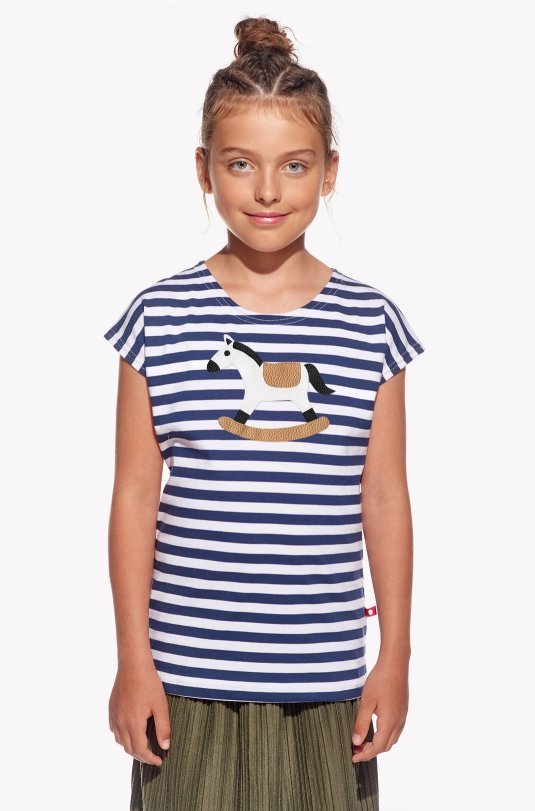 Shirt with rocking horse