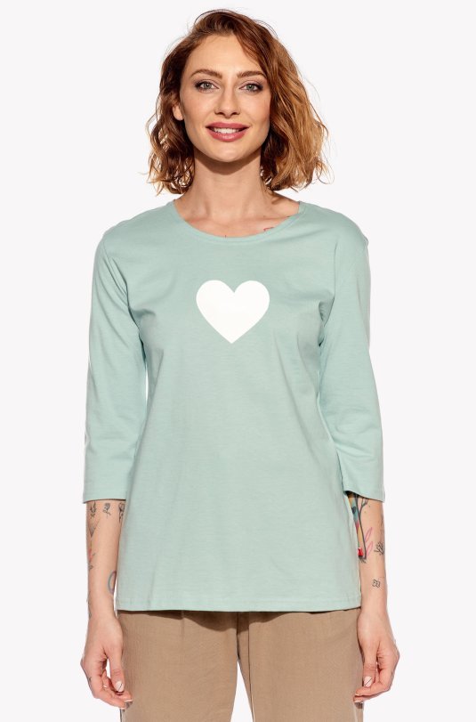 Tričko so srdiečkom