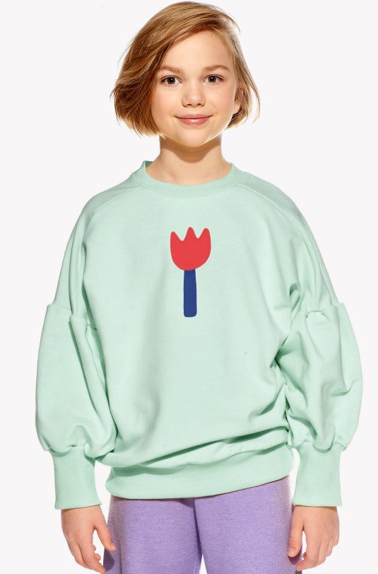 Hoodie with a flower