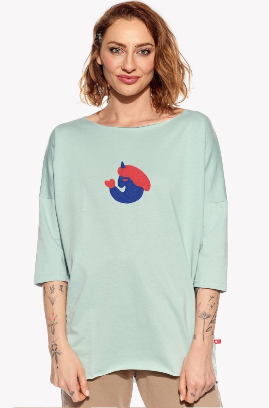 T-Shirt verliebtes Einhorn