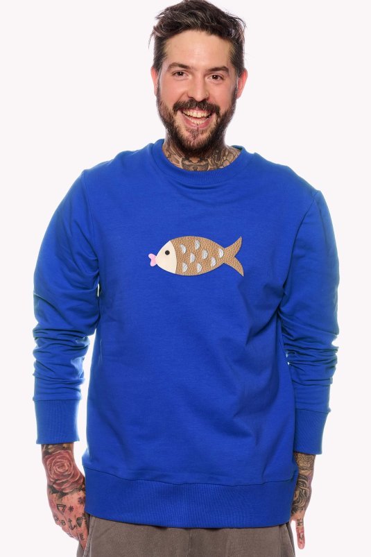 Hoodie with fish