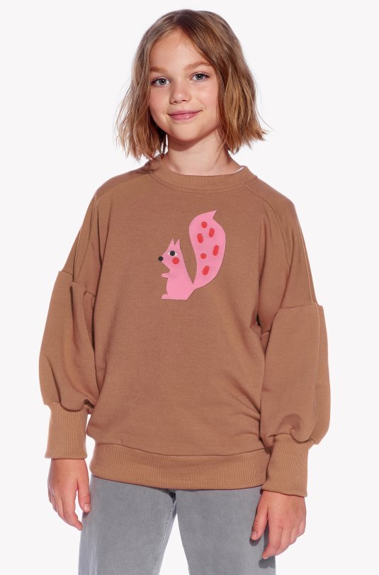 Hoodie with a squirrel