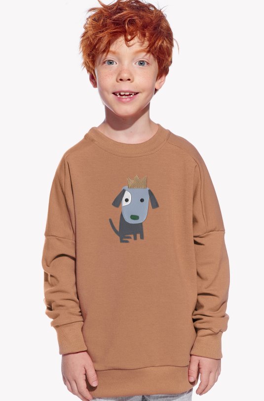 Kapucnis pulóver kutyával