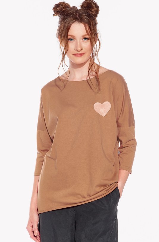 Tričko so srdiečkom