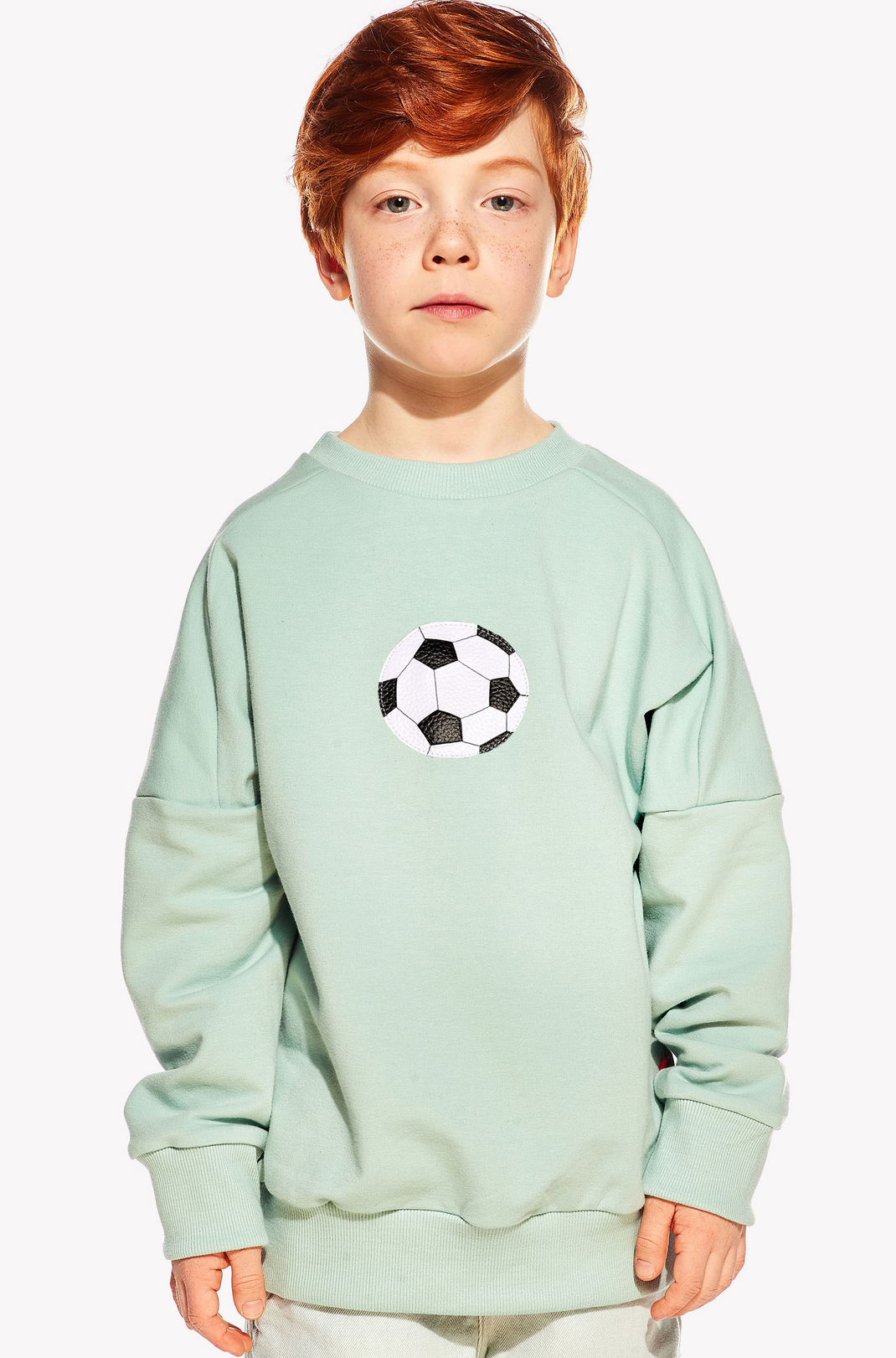 Hoodie with soccer ball