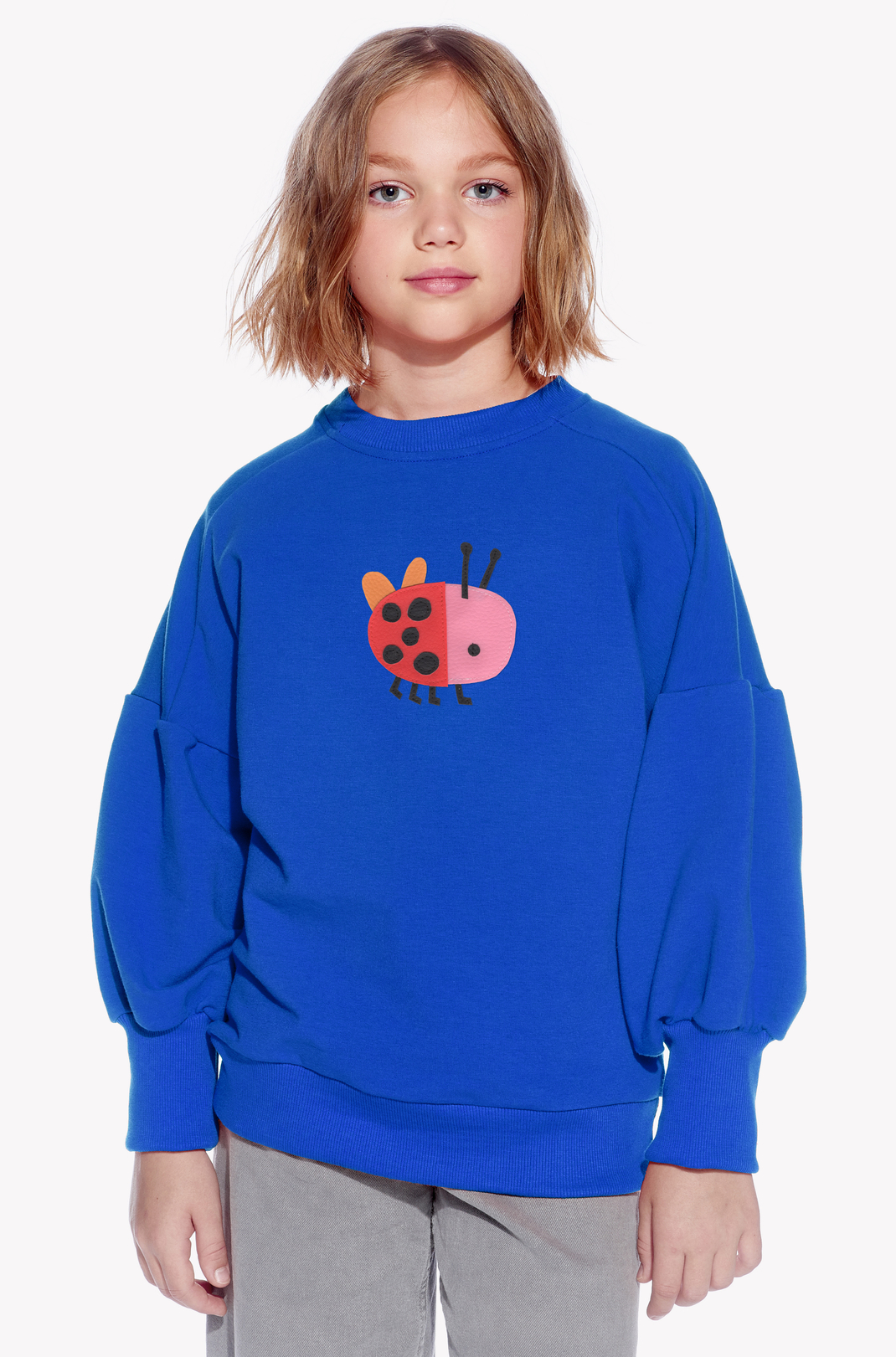 Sweatshirt mit einem Marienkäfer