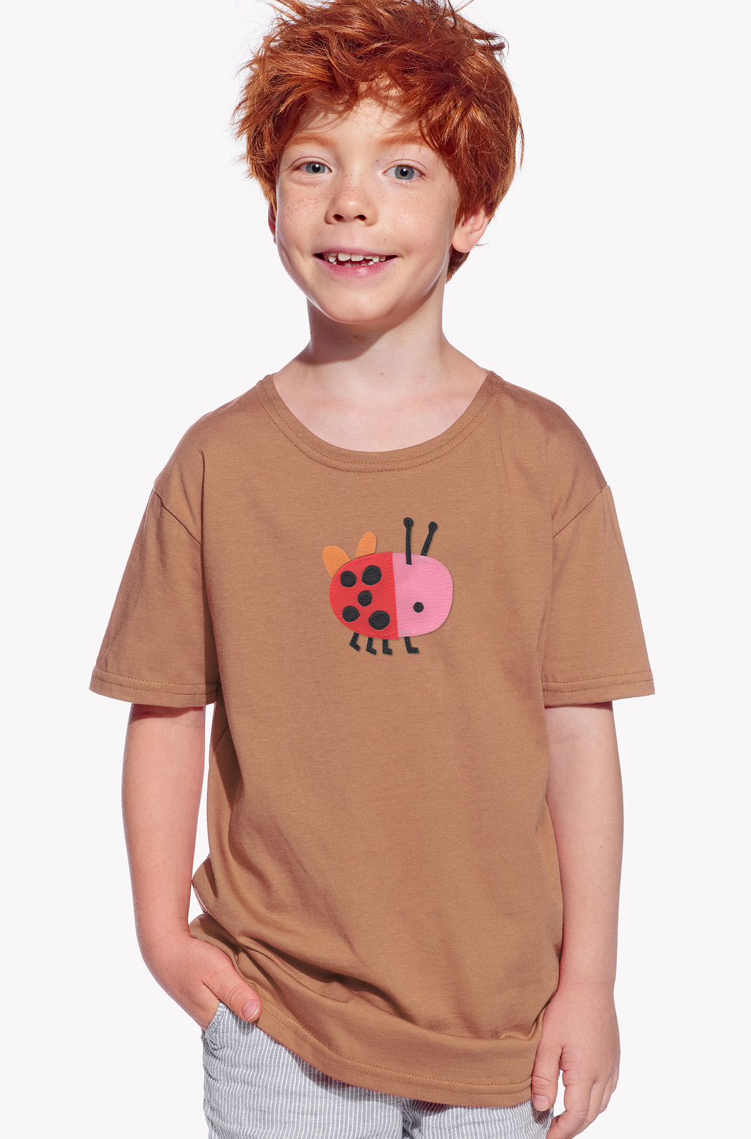 Shirt with a ladybug