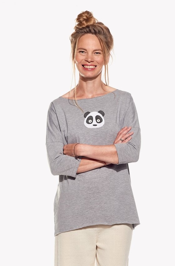 Shirt with panda bear