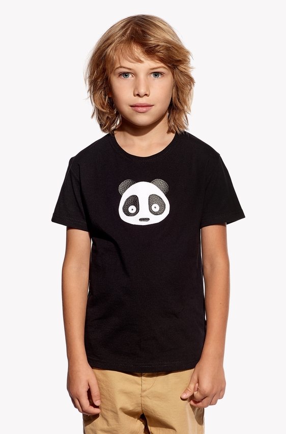 Shirt with panda bear