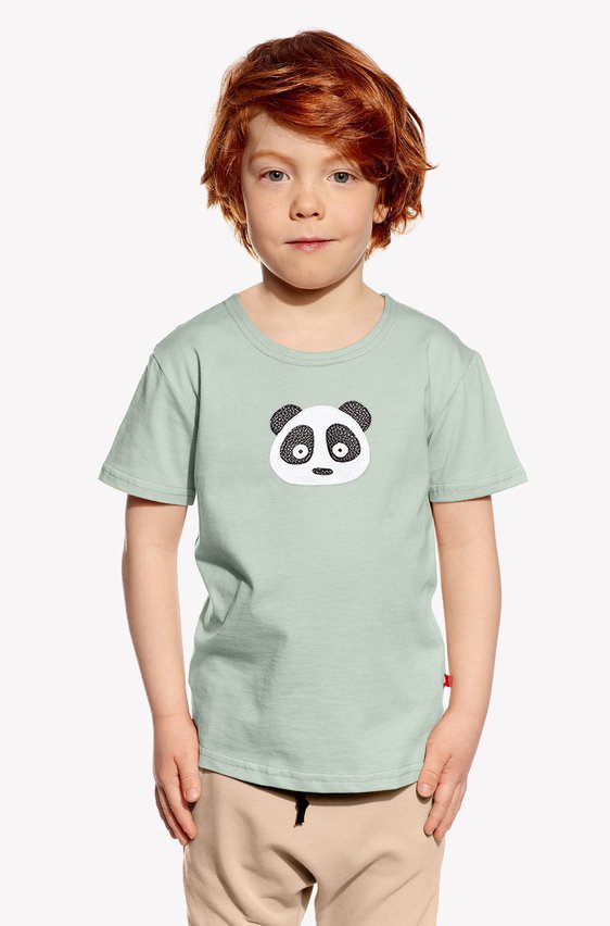 Shirt with panda bear