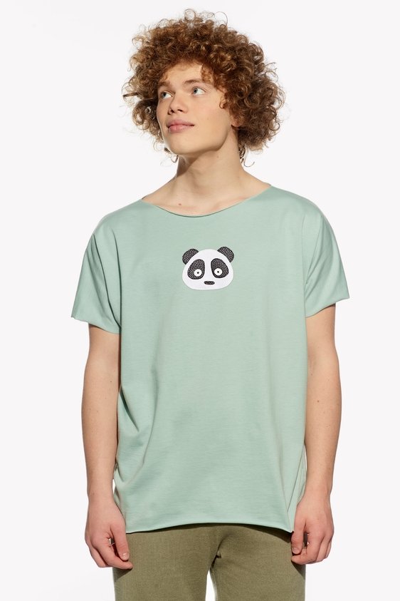 Shirt with panda bear