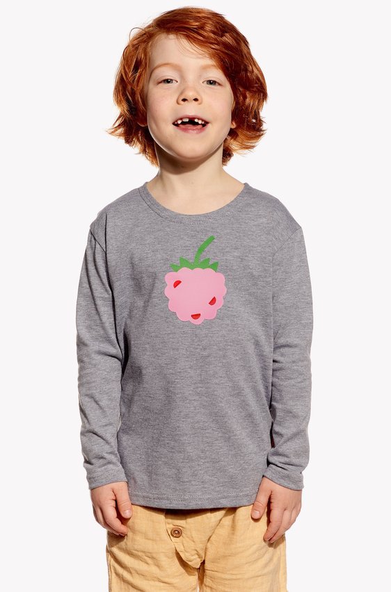 Shirt with raspberry
