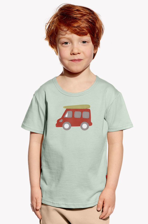 Shirt with caravan