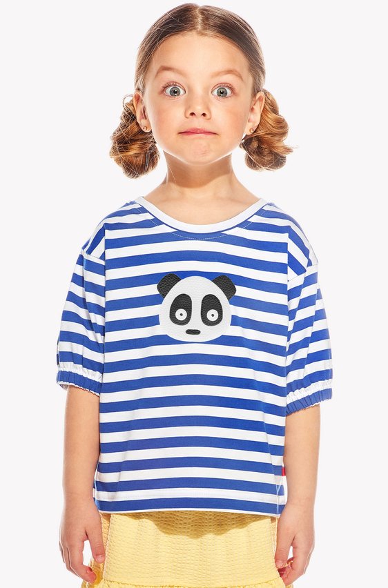 Shirt with panda bear