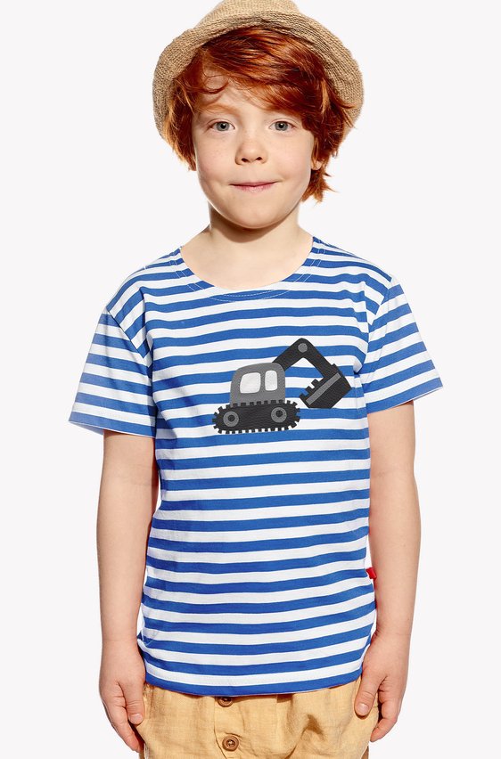 Shirt with excavator