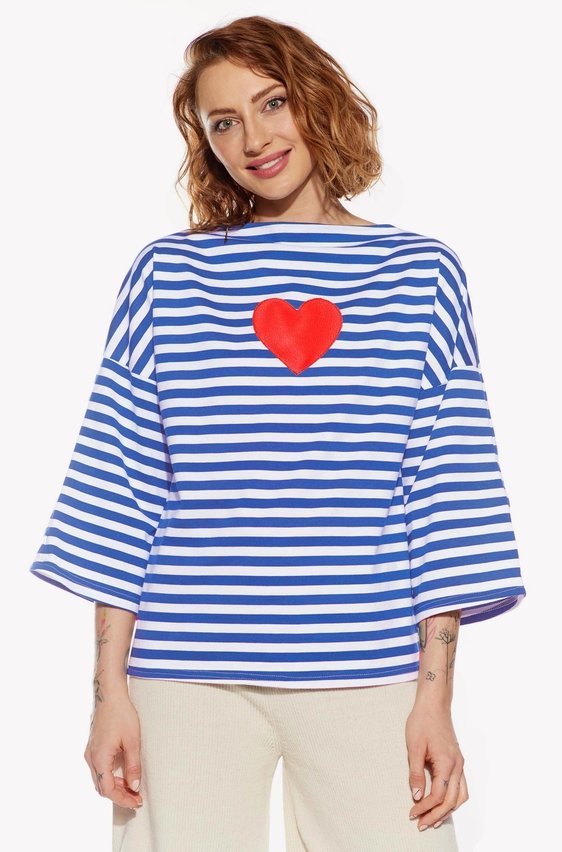 Tričko so srdiečkom