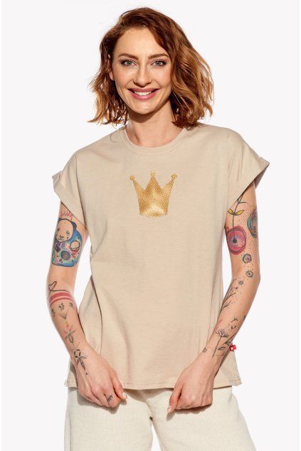 Tamara, Dámske tričko, Safari, Korunka (Veľkosť XXS)
