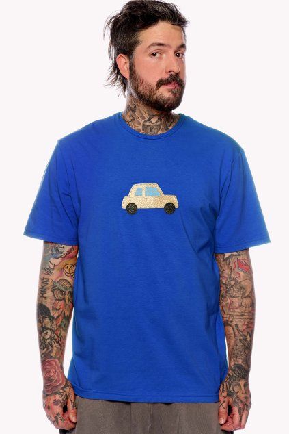 Samo, Pánske Tričko, Královska modrá, Auto (Veľkosť XXL)