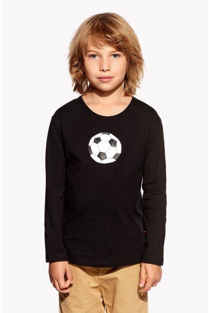 Maty, Detské tričko, Čierne, Futbalová lopta (Veľkosť 98)