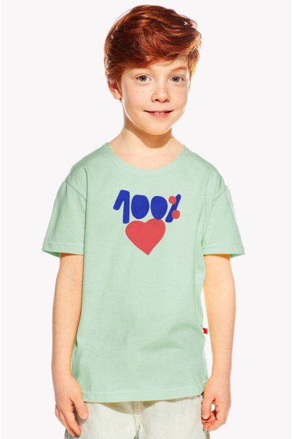 Leo, Detské tričko, Mentolové, 100love (Veľkosť 98)