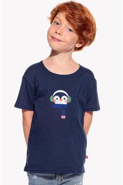 Leo, Detské tričko, Tmavomodré, Pingu (Veľkosť 98)