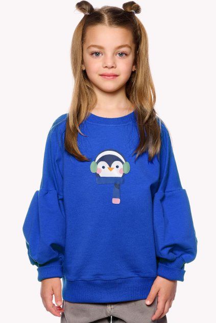 Fiona, Detská mikina, Královska modrá, Pingu (Veľkosť 98)