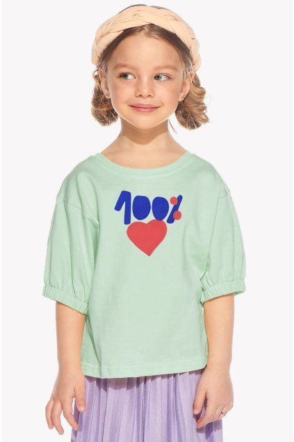 Lucy, Detské tričko, Mentolové, 100love (Veľkosť 98)